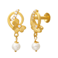Gold Earring, , hi-res - image number 1