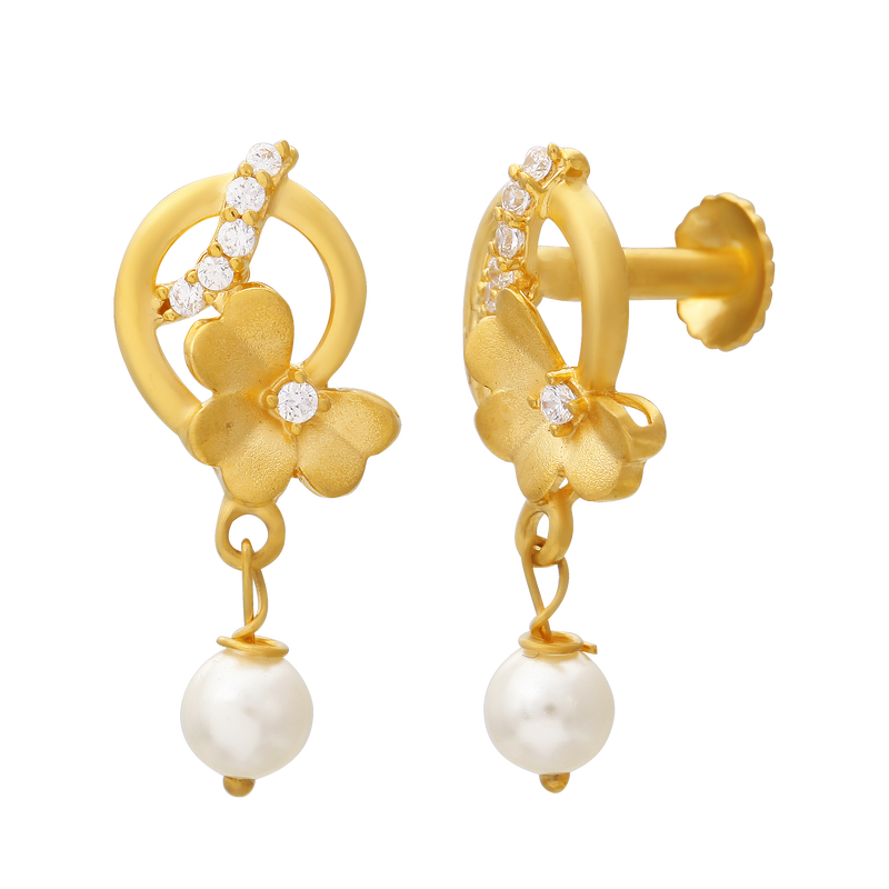 Gold Earring, , hi-res - image number 1