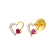Gold Earring, , hi-res - image number 0