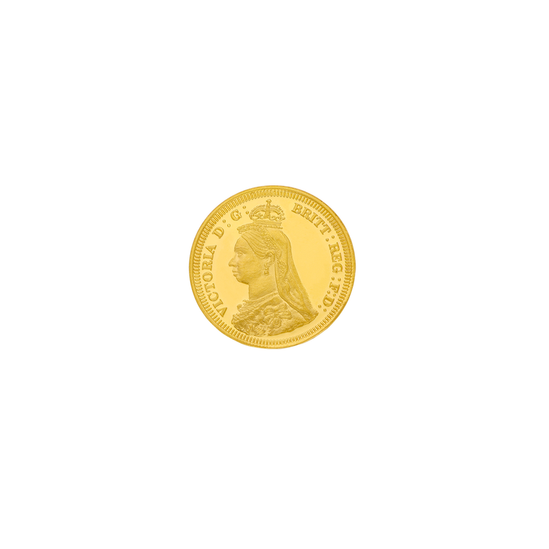 22KT 1 gram Queen Victoria Gold Coin | 916 Purity, , hi-res - image number 0