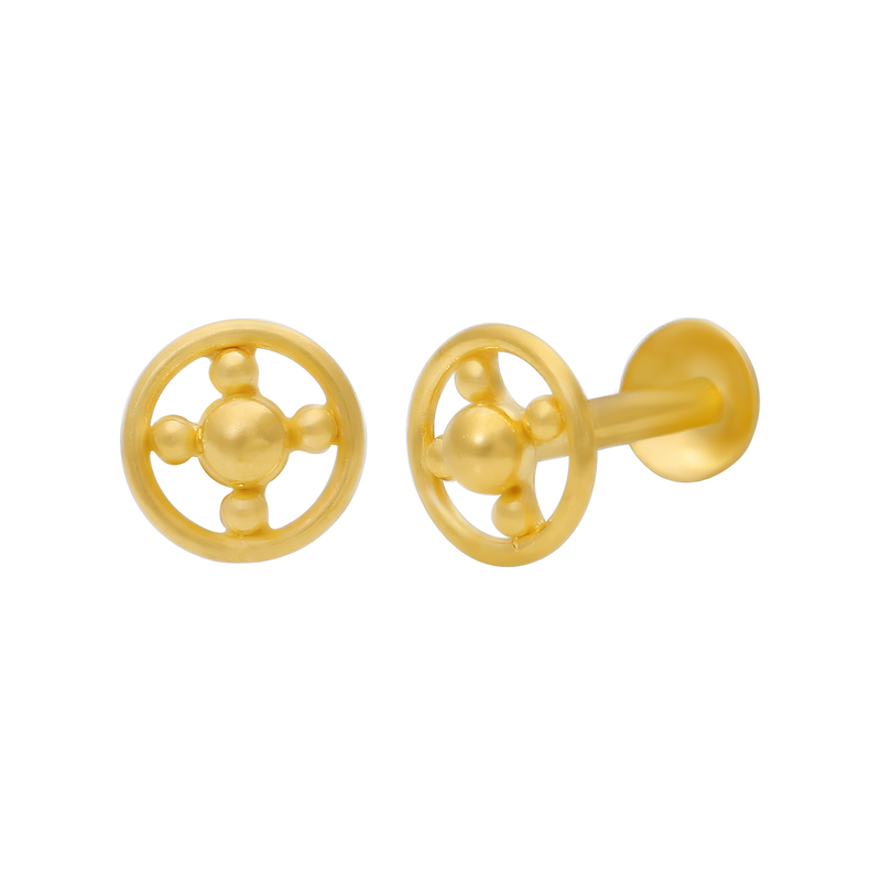 Gold Second Stud, , hi-res - image number 1