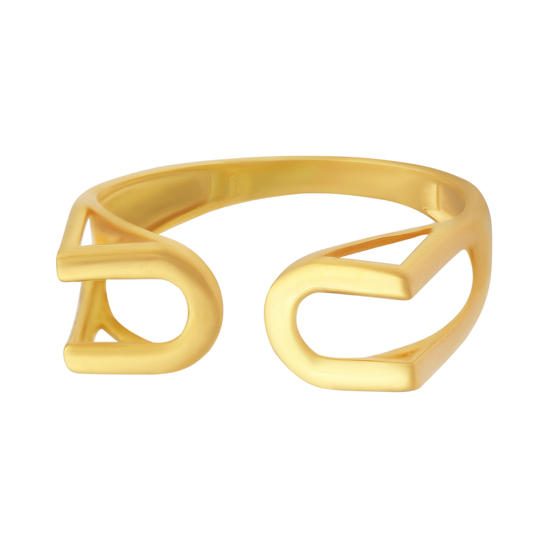 Flossy Stylish 22KT Gold Ring, , hi-res - image number 1