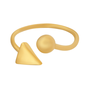 Prudent Zig Zag 22KT Gold Ring