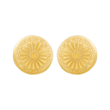 Sunburst Floral 22KT Gold Ear Stud