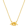 XOX Hugs and Kisses Gold Chain, , hi-res - image number 1