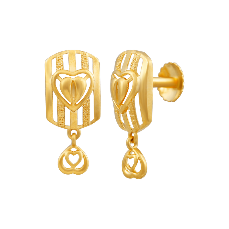 Gold Earring, , hi-res - image number 1