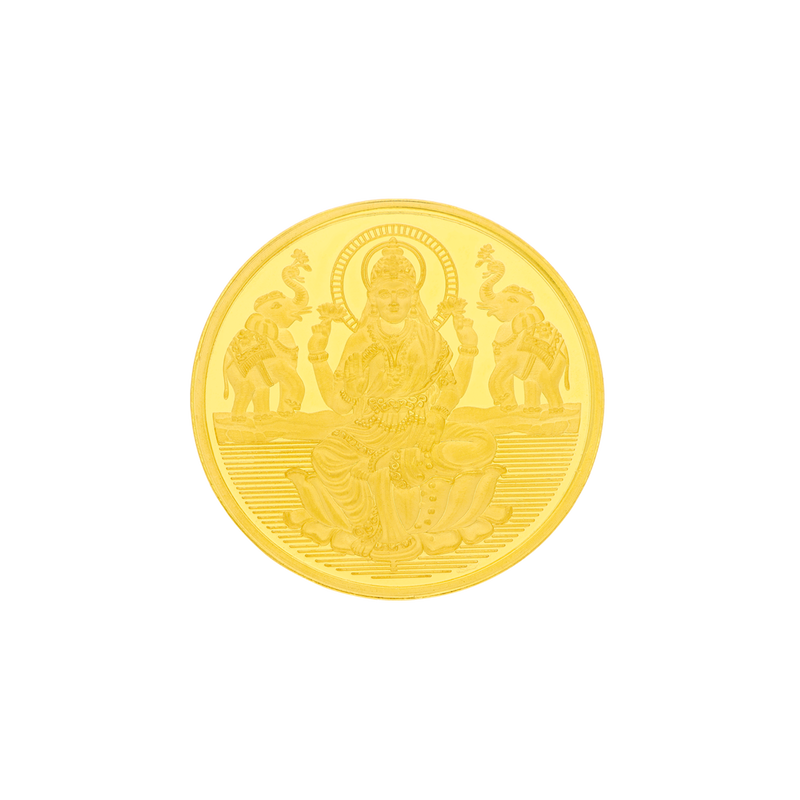 22KT 916 Purity Lakshmi 8 Grams Gold Coin, , hi-res - image number 0