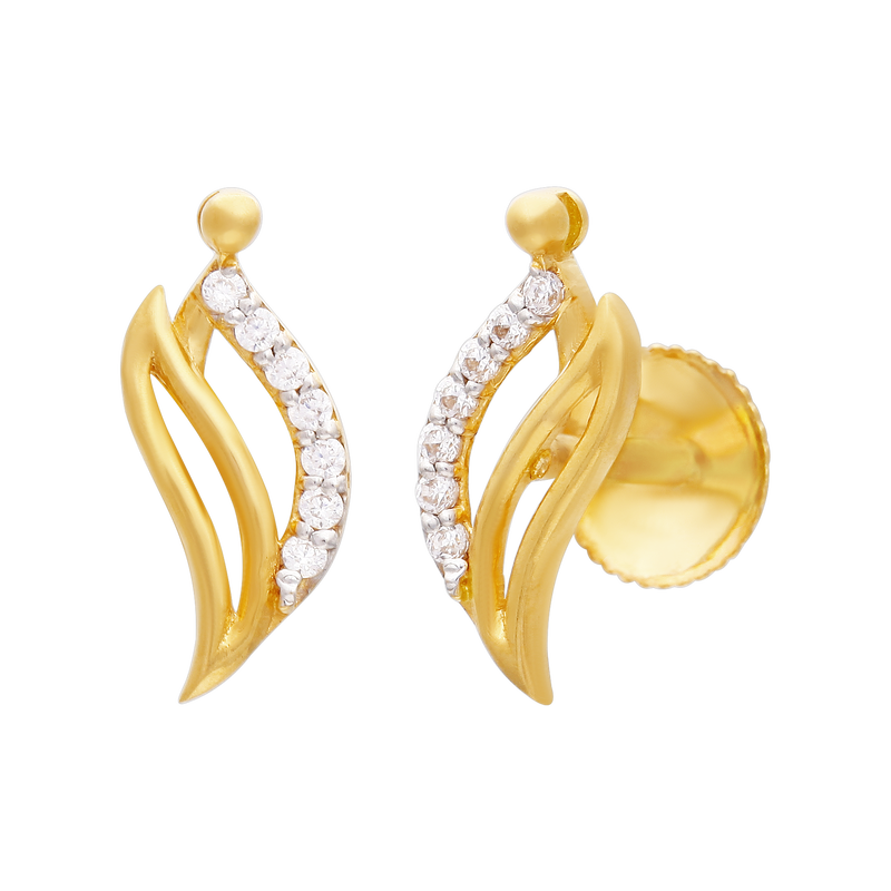 Gold Earring, , hi-res - image number 0