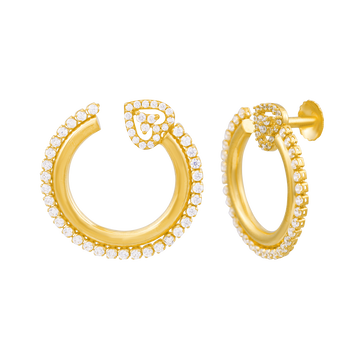 Mithaa Circle 22KT Gold Ear Stud