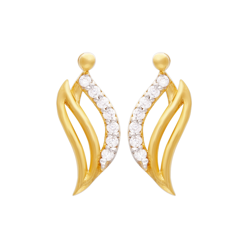 Gold Earring, , hi-res - image number 1