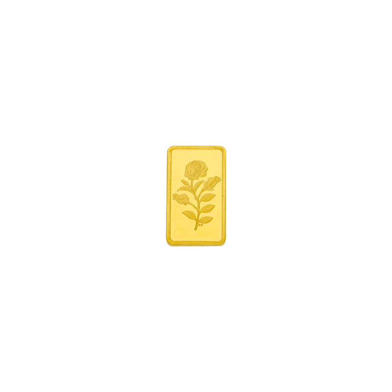 24 KT 2 gram Gold Biscuit (Bar) | BIS Hallmarked, , hi-res - image number 1