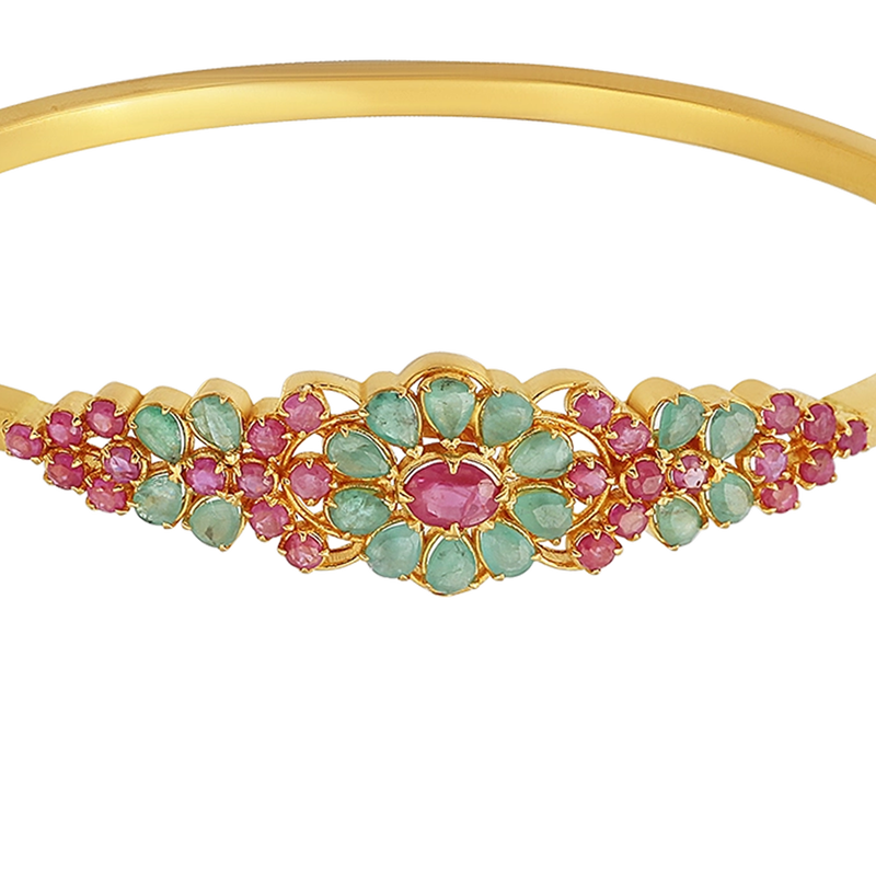 Ruby Emerald Oval Bracelet, , hi-res - image number 1