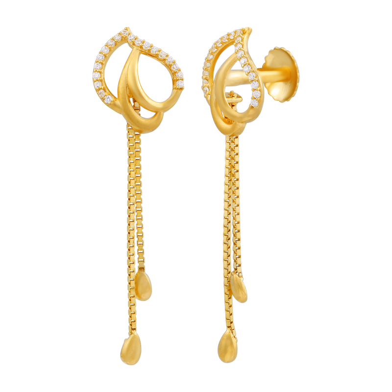 Gold Earring, , hi-res - image number 1