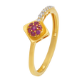 Zarina Regal Pink 22KT Gold Ring, , hi-res - image number 0