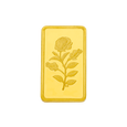 25 grams 24 KT Flower Gold bar (Buiscuit), , hi-res - image number 1
