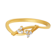 Bamboo Node Buckle 22KT Gold Ring , , hi-res - image number 1