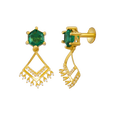 Gold Earring, , hi-res - image number 1