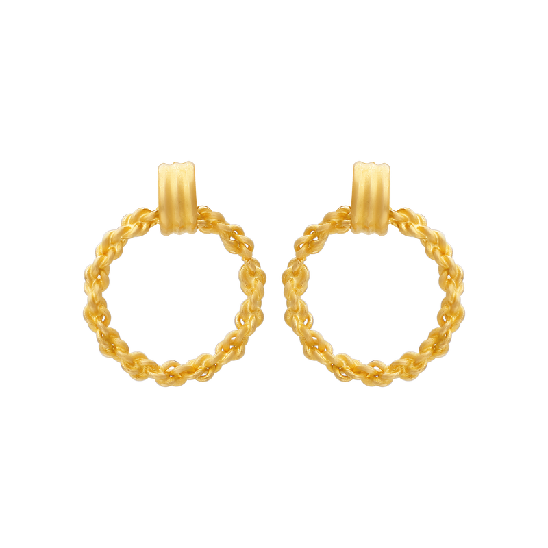Gold Earring, , hi-res - image number 0