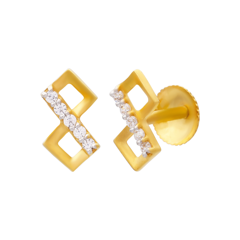 Gold Earring, , hi-res - image number 1