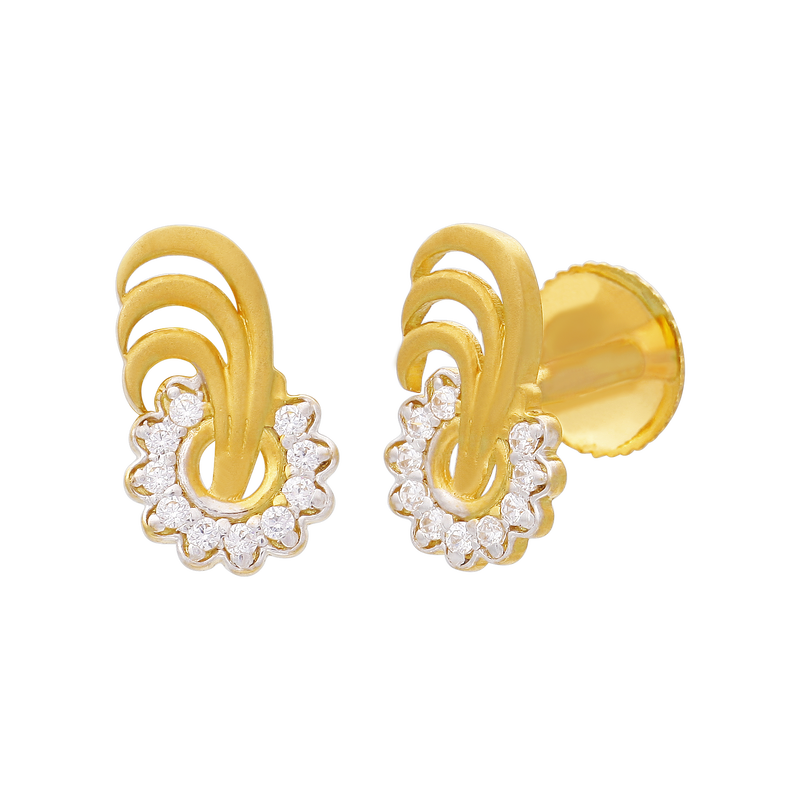 Gold Earring, , hi-res - image number 1