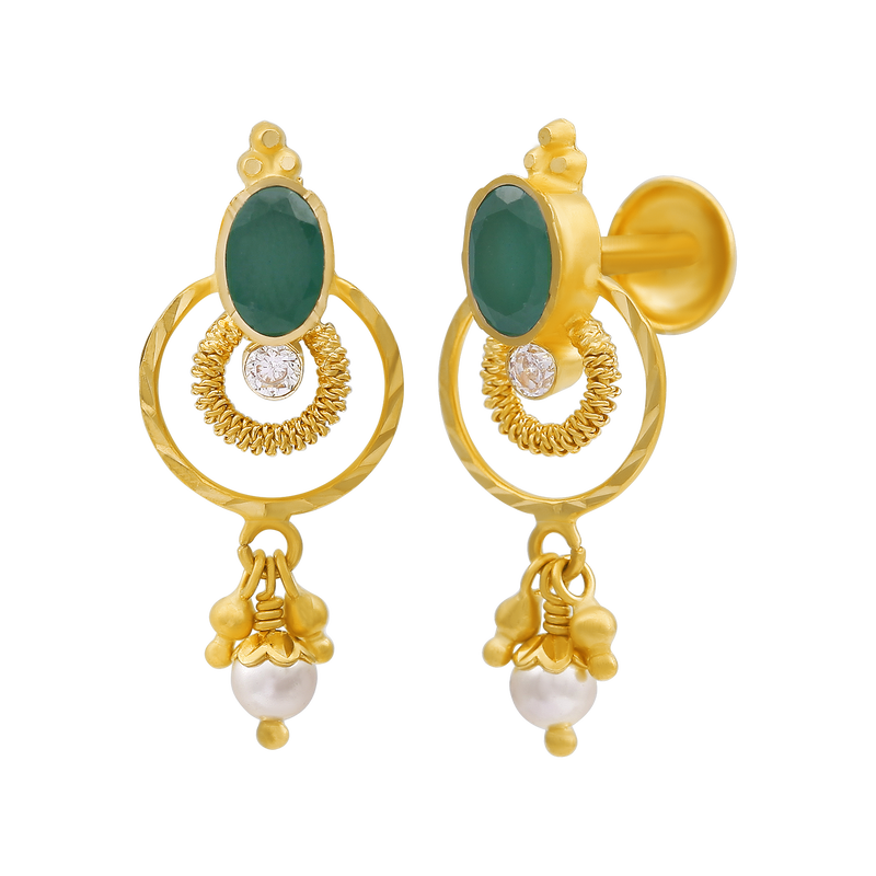 Gold Earring, , hi-res - image number 1