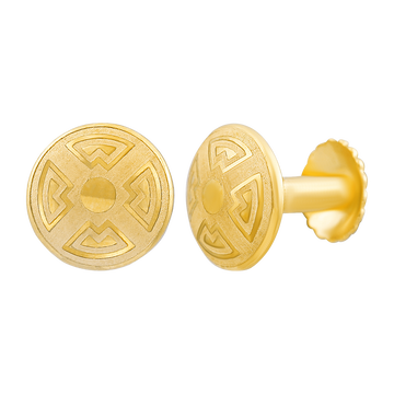 Sun Crest 22KT Gold Ear Stud