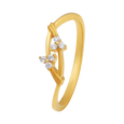 Bamboo Node Buckle 22KT Gold Ring , , hi-res - image number 0