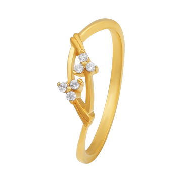 Bamboo Node Buckle 22KT Gold Ring 