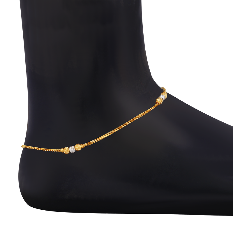 Gold Anklet, , hi-res - image number 1