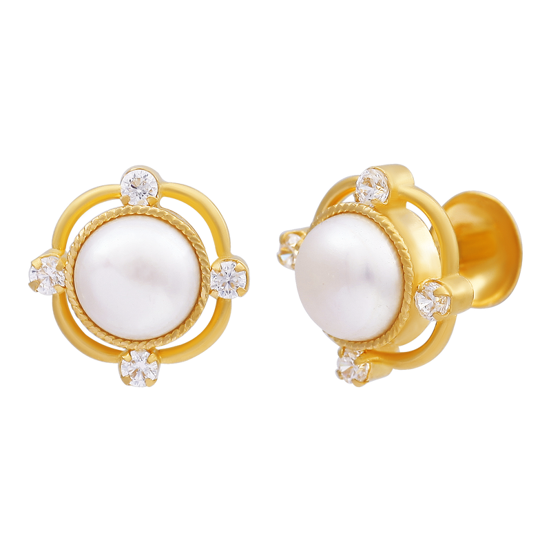 Traditional Eye Pearls Stud, , hi-res - image number 1