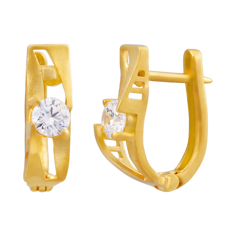 Gold Earring, , hi-res - image number 1