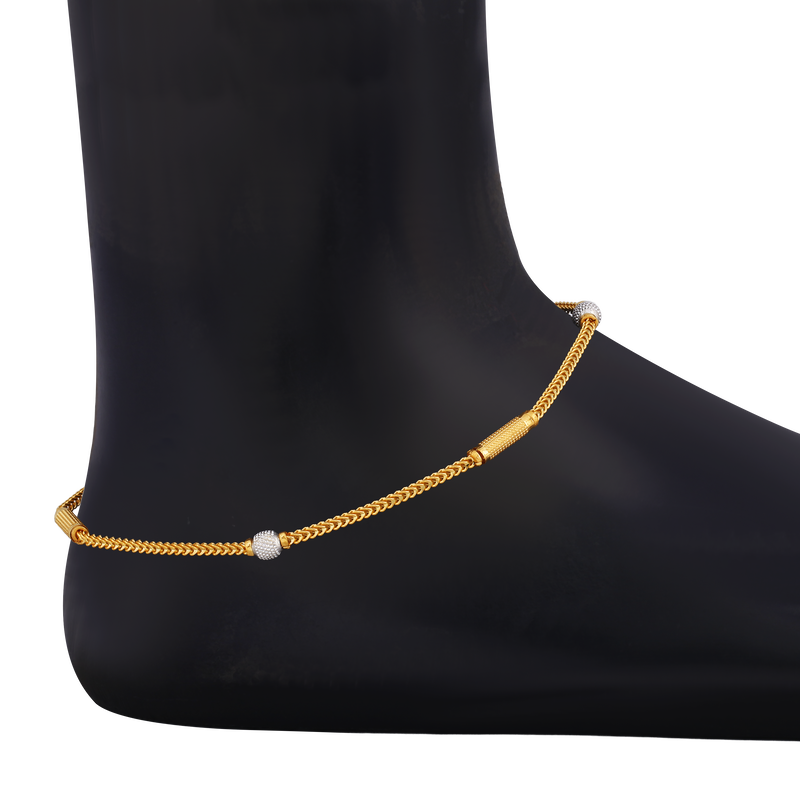 Gold Anklet, , hi-res - image number 1