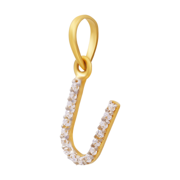 Urvi Spark Letter "U" 22KT Gold  Pendant