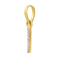 Inara Spark Letter "I" 22KT Gold Pendant, , hi-res - image number 1