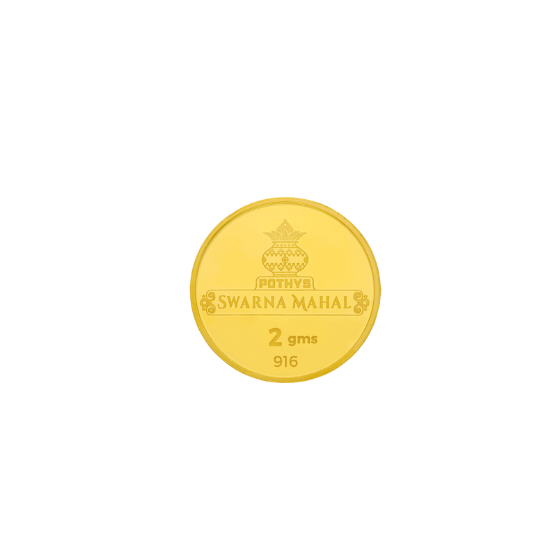 22KT 2 gram Mecca 22KT Gold Coin | BIS Hallmarked, , hi-res - image number 1