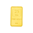 25 grams 24 KT Flower Gold bar (Buiscuit), , hi-res - image number 0