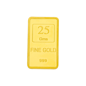 25 grams 24 KT Flower Gold bar (Buiscuit)