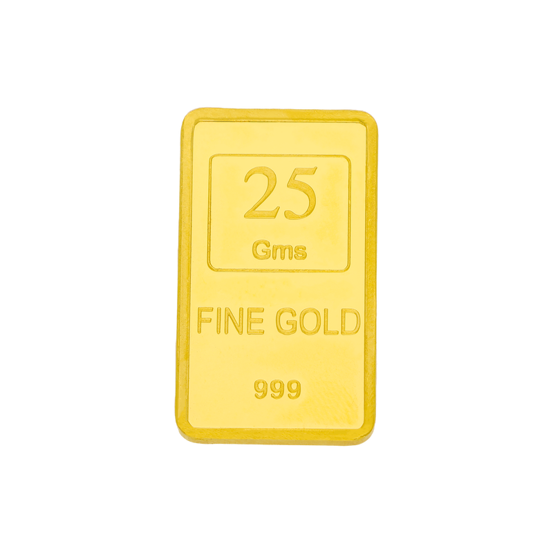 25 grams 24 KT Flower Gold bar (Buiscuit), , hi-res - image number 0