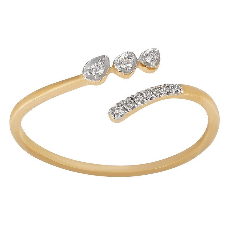 Trinity Crossover DIamond Ring, , hi-res - image number 0