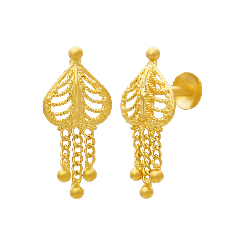 Gold Earring, , hi-res - image number 1