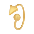 Prudent Zig Zag 22KT Gold Ring, , hi-res - image number 0