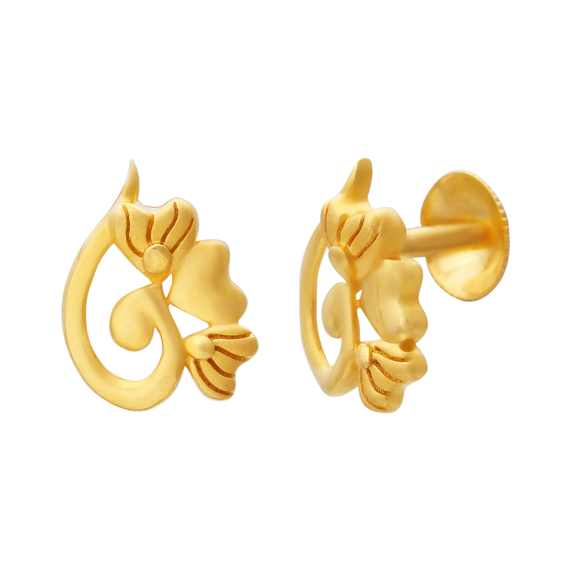 Gold Earring, , hi-res - image number 1