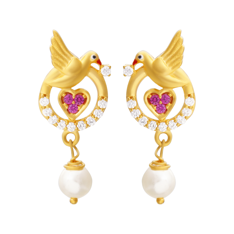 Gold Earring, , hi-res - image number 0