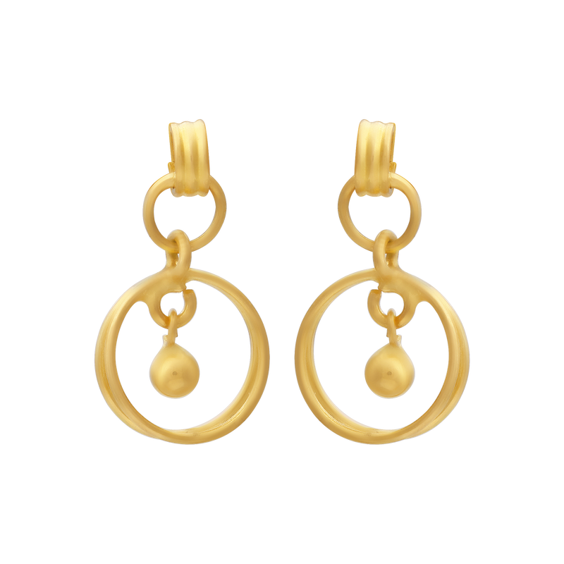 Gold Earring, , hi-res - image number 0