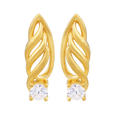 Twist Charm 22KT Gold Ear Stud, , hi-res - image number 0