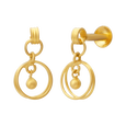 Gold Earring, , hi-res - image number 1