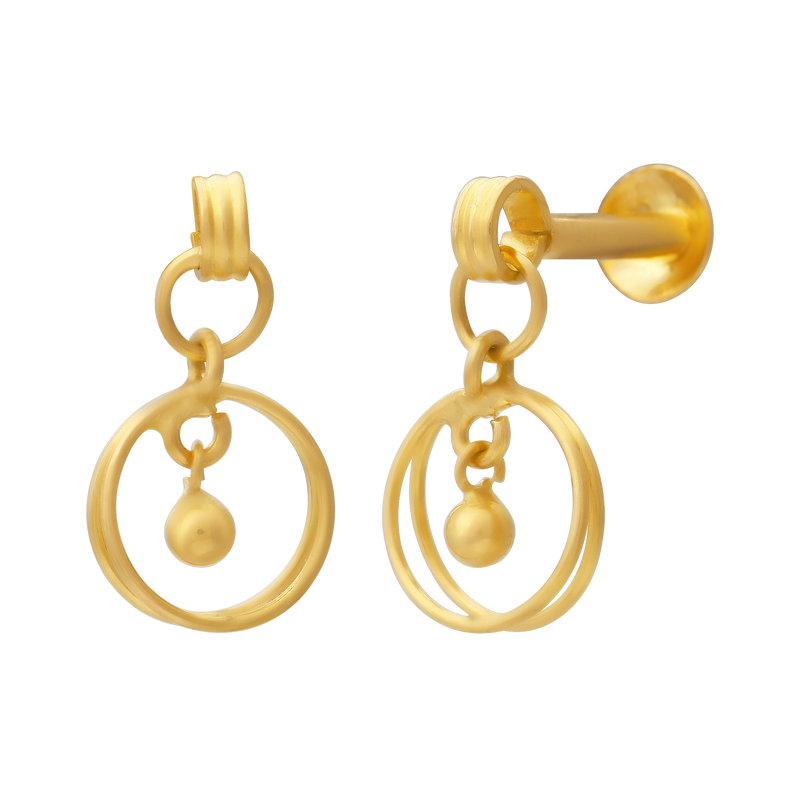 Gold Earring, , hi-res - image number 1