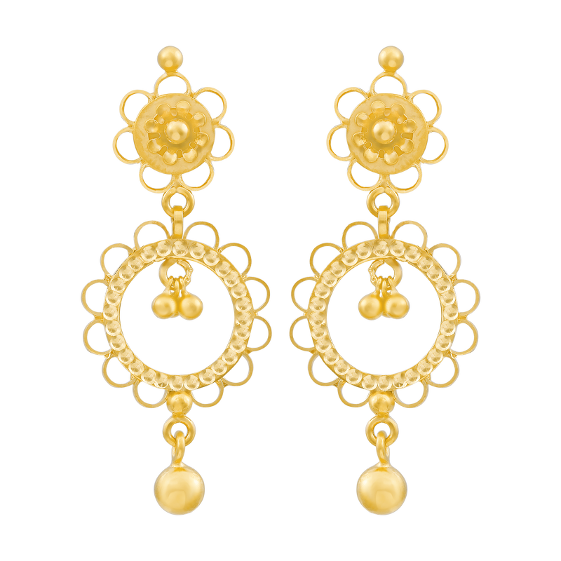 Gold Earring, , hi-res - image number 0