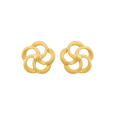 Pinwheel Bloom 22KT Gold Ear Stud, , hi-res - image number 0