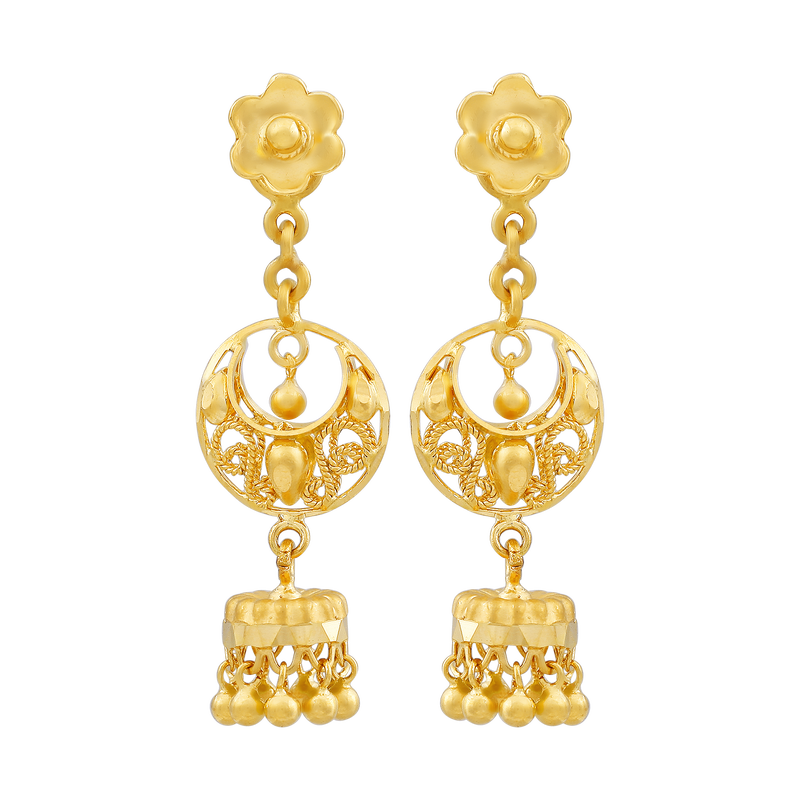 Gold Earring, , hi-res - image number 0